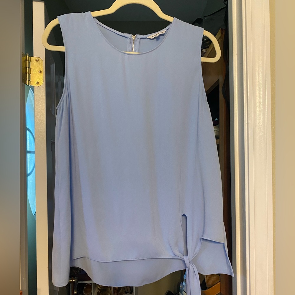 Elegant Blue Sleeveless Top